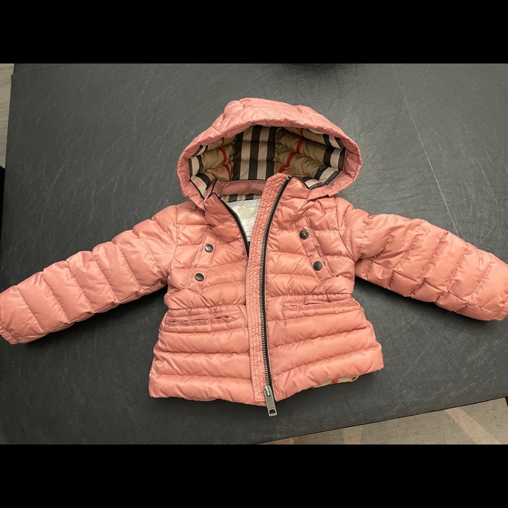 Burberry children short down coat